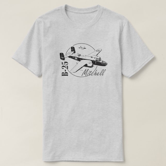 Camiseta B-25 Mitchell t-shirt (Frente do Design)