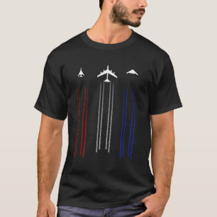 Camiseta B-2 Espírito B-1 Lancer B-52 Avião-Bomba