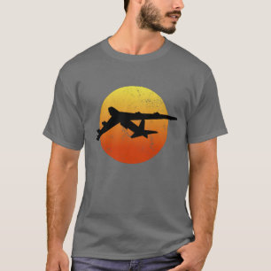 Camiseta B- 52 Stratofortress Silhouette Sunset Bomber B52