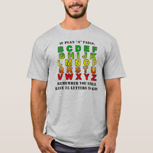 Camiseta 'B' ao 'Z' planos