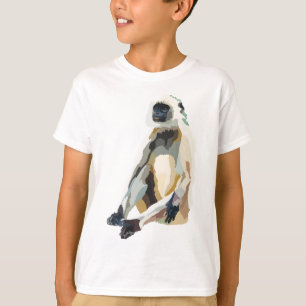 Camiseta B é destinado a Cinzas de pés pretos Langur