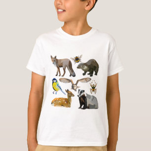 Camiseta B é para a British Wildlife