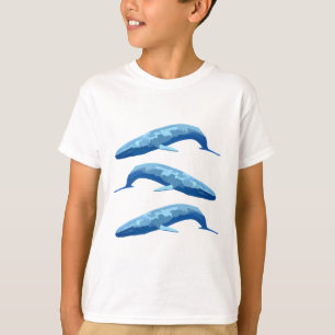 Camiseta B é para baleia azul