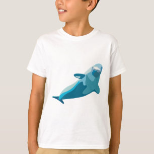 Camiseta B é para Baleia Beluga