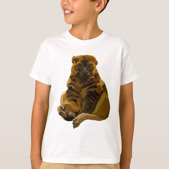 Camiseta B é para Bamboo Lemur (Frente)