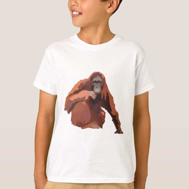 Camiseta B é para Bornean Orangutan (Frente)