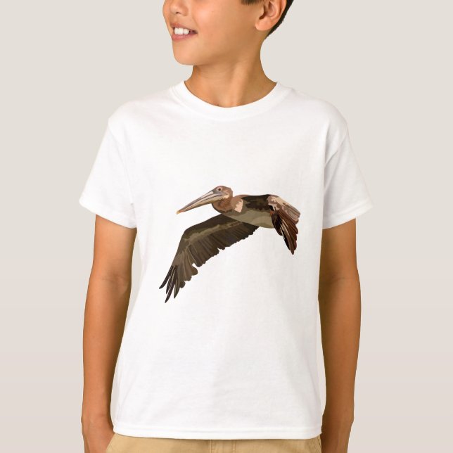 Camiseta B é para Brown Pelican (Frente)