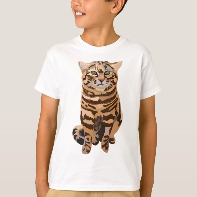Camiseta B é para Gato de Pé Negra (Frente)