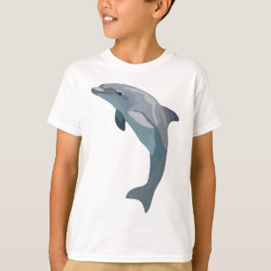 Camiseta B é para o golfinho de gargalo