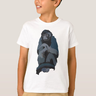 Camiseta B é para o macaco-aranha de cabeça preta