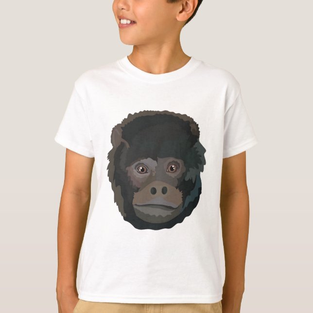 Camiseta B é para o macaco Black Howler (Frente)
