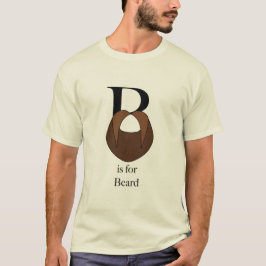 Camiseta B é para o t-shirt da barba