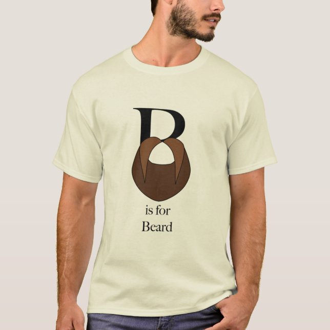 Camiseta B é para o t-shirt da barba (Frente)