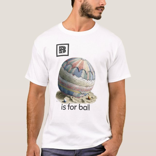 Camiseta B é para o T-Shirt da Bola (Frente)