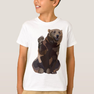 Camiseta B é para o Urso Castanho
