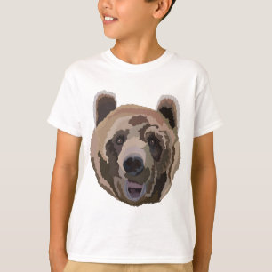 Camiseta B é para o Urso Castanho