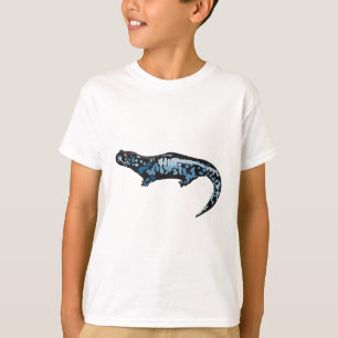Camiseta B é para Salamandra de Superfície Azul