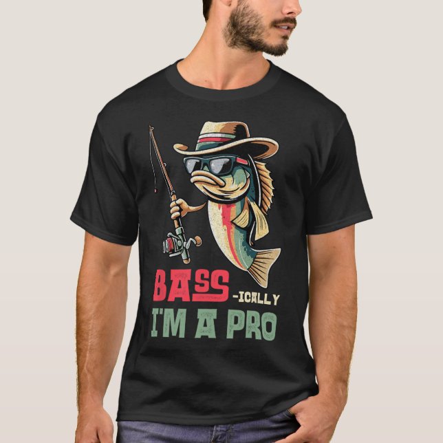 Camiseta B-IC Sou Um Pró Engraçado Pesca (Frente)