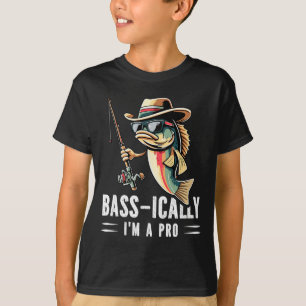 Camiseta B-IC Sou Um Pró Engraçado Pesca Sobrevive A Peixes
