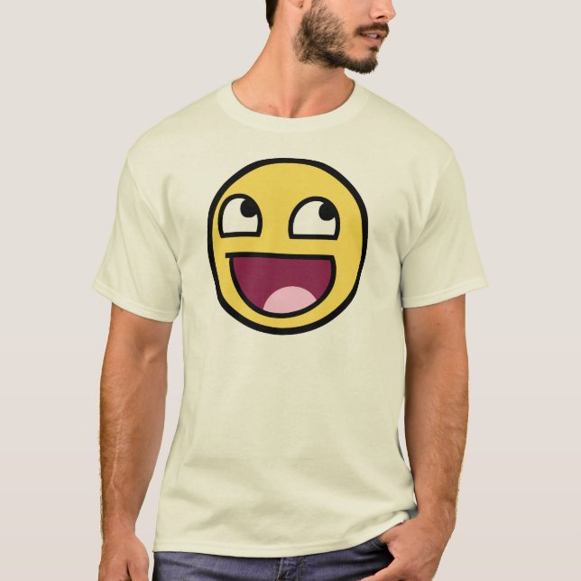 Camiseta /b impressionante enfrenta (Frente)