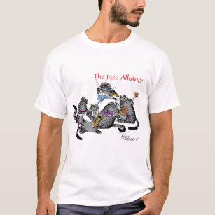 Camiseta B kliban cat rock - a aliança jazz