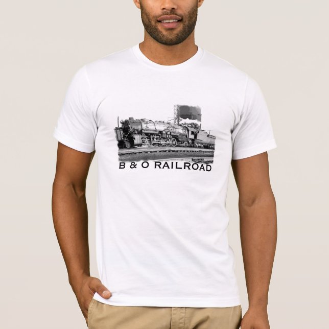Camiseta B & t-shirt da estrada de ferro de O (Frente)