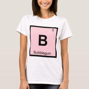 Camiseta B - Tabela Periódica de Química de Balas Simbólica