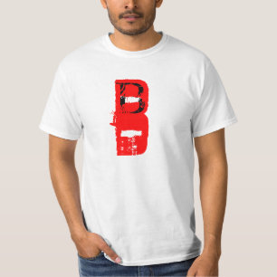 Camiseta B- Tipo de sangue t-shirt do T dos homens