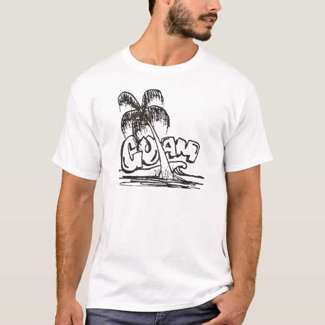 Camiseta b&w de guam (Frente)