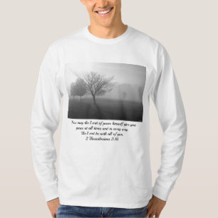 Camiseta B&W Foggy Morning Sunrise