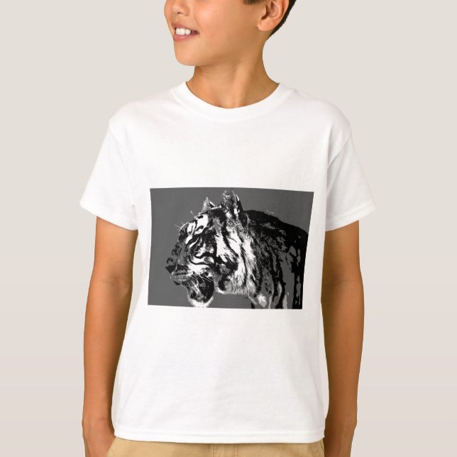 Camiseta B&W Tigre Siberiano (Frente)