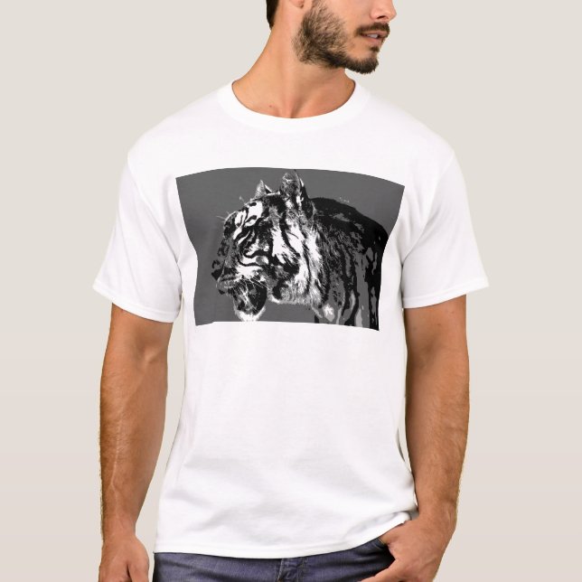 Camiseta B&W Tigre Siberiano (Frente)
