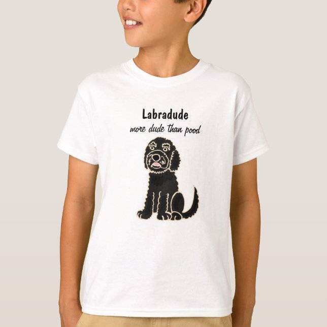 Camiseta BA- Labradoodle Cartoon T-shirt (Frente)
