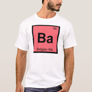 Camiseta Ba - Símbolo da Tabela Periódica Química da Ale Be