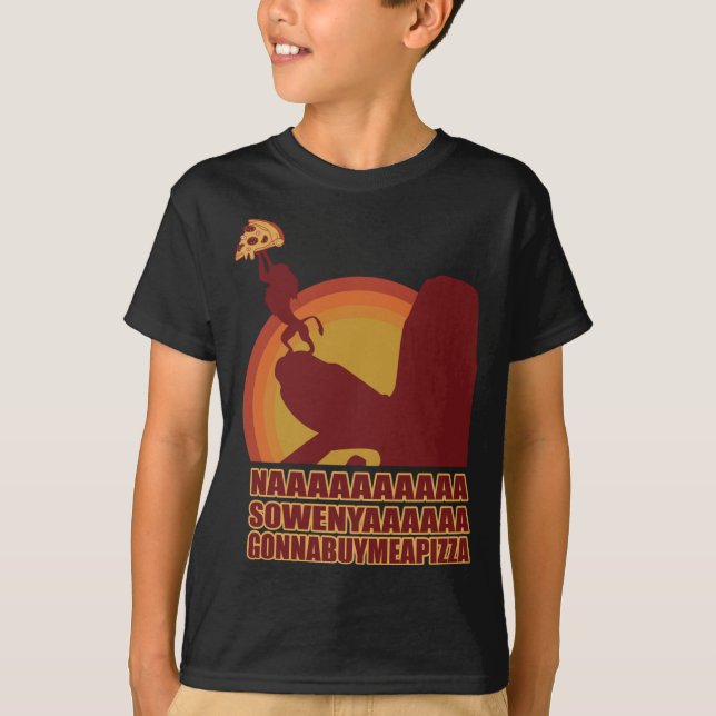 Camiseta Ba Sowenya Vai Me Comprar Uma Pizza King Lion (Frente)