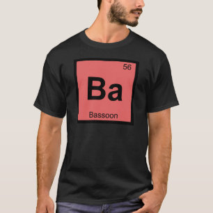 Camiseta Ba - Tabela Periódica da Música de Fagote