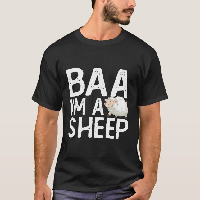 Camiseta Baa, Eu Sou Um Agricultor De Ovinos (Frente)