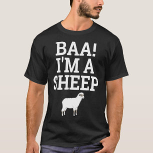 Camiseta Baa I'm A Sheep Lazy Halloween Easy Shirt