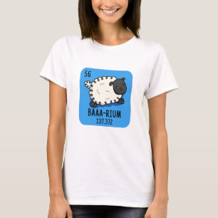 Camiseta Baa-rium Funny Sheep Chemistry Pun