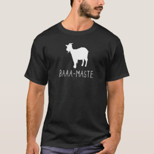 Camiseta Baaa Maste Cabra Yoga Namaste Meditação Espiritual