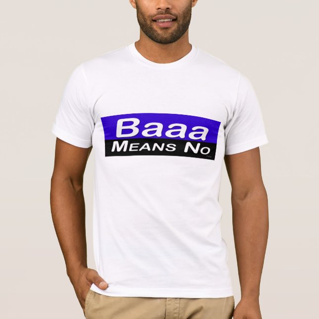 Camiseta Baaa significa o nenhum (Frente)