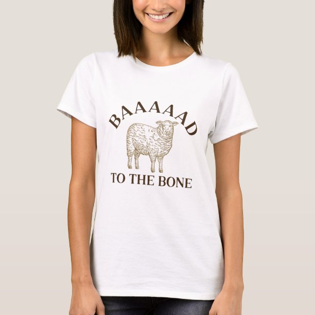 Camiseta Baaaaad Para O Osso (Frente)