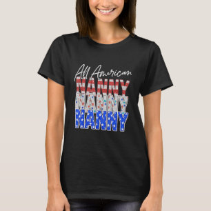 Camiseta Babá, 4 de julho, Figurino Todos Nanny Americanos