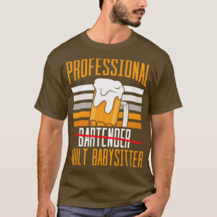 Camiseta Babá Adulta de Bartender Profissional