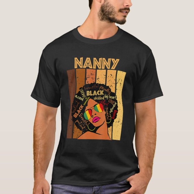 Camiseta Babá Afro-Americana Orgulho Mulheres Negra (Frente)