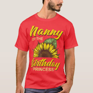 Camiseta Babá Da Rapariga De Aniversário Que Coinca De Gira
