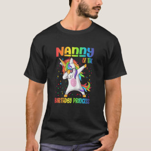 Camiseta Babá De Aniversário Da Princesa Dabbing Unic