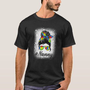 Camiseta Babá de Coque Desarrumado Autismo Puzzle Conscient