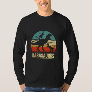 Camiseta Baba Dinosaur Rex Babasaurus 2 Crianças Matchin