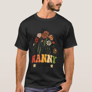 Camiseta Babá Flor Silvestre Est 2026 Promovida a Avó